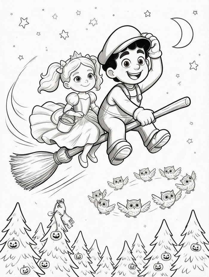Leo & Lilly Halloween Coloring Book